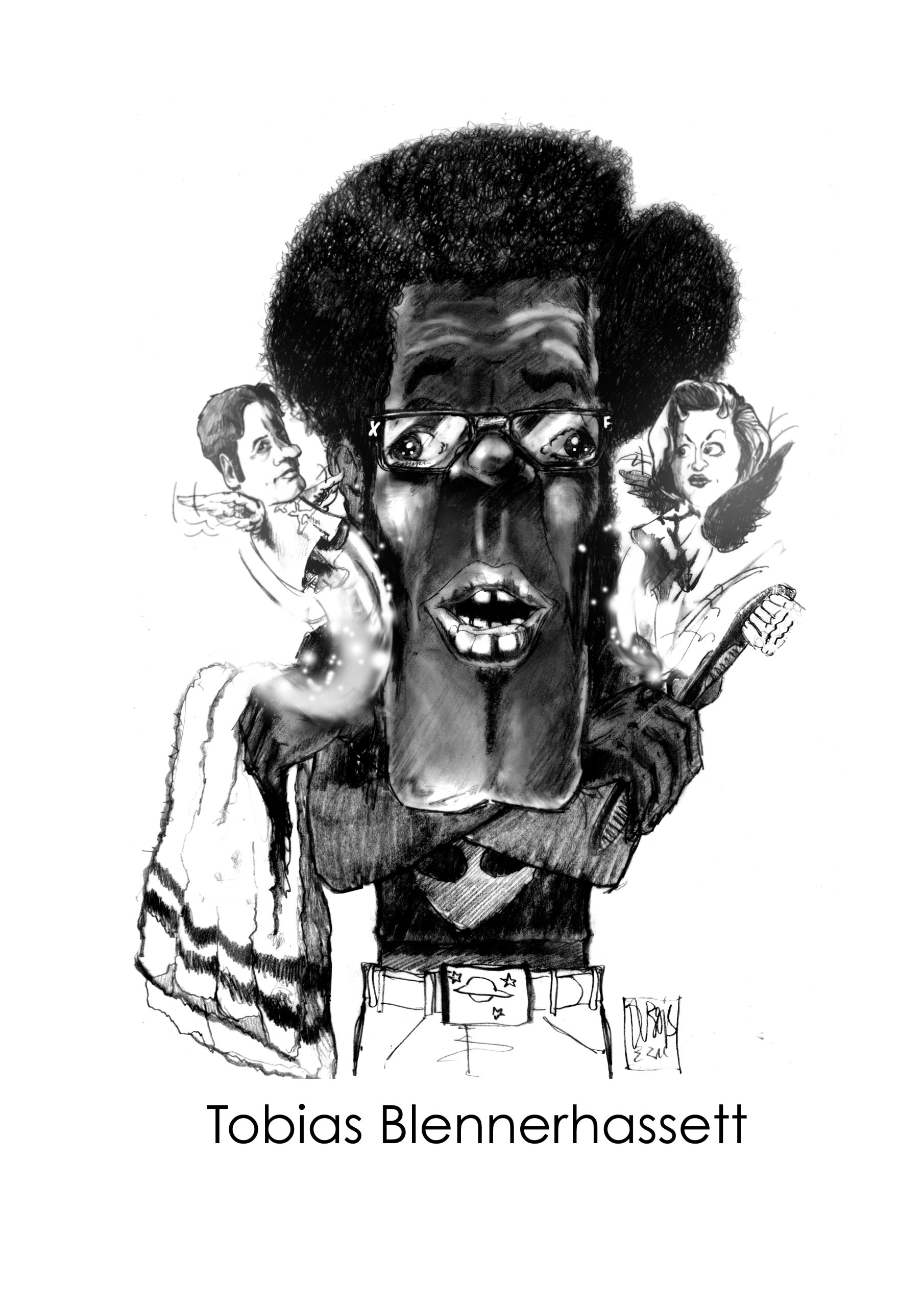 Cartoon of Tobias Blennerhasett